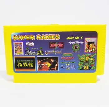 

Super Games 400 In 1 with High Quality sticker No repeated Games 8 Bit 60 Pin Game Card Free Shipping!