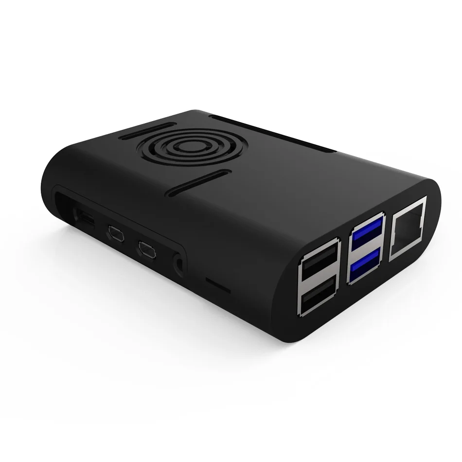 Raspberry pi 4 Чехол пластиковый защитный чехол черный белый прозрачный корпус 3 шт. радиатор и вентилятор охлаждения для raspberry pi 4B