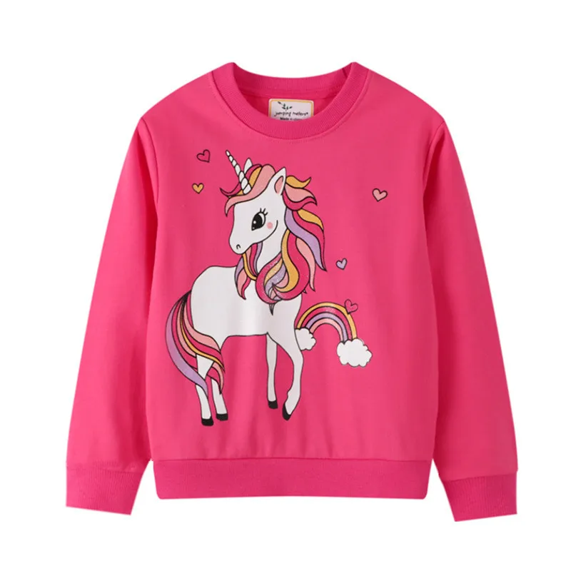 para niños de 1 a 7 años con unicornio de algodón y manga larga EULLA Sudadera con capucha y cremallera para niña 92 a 122 