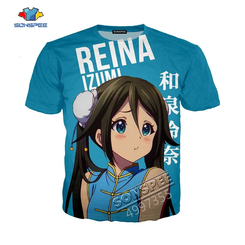 Anime Girls IZUMI Reina Harajuku Tops Boys girls Teens Cap Hoodie Men Women T-shirt 3D Clothes Kawaii Jacket Sweatshirts Hip hop (1)