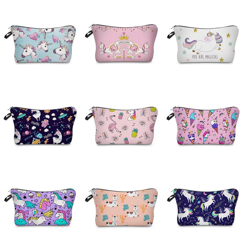

Vogvigo Icecream Animal Printing Makeup Bags With Multicolor Pattern Cosmetics Pouchs For Travel Ladies Pouch Women Cosmetic Bag