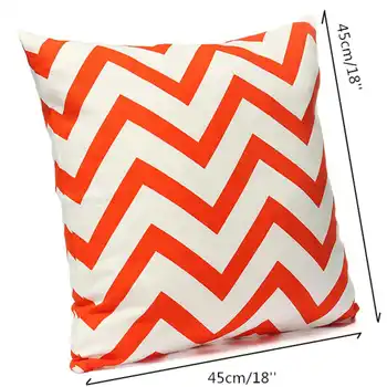 

New Geometric Decorative Pillowcases Striped Printed Pillow Case Cover Square Polyester Pillowcase Linen Cotton Cushion Home Dec