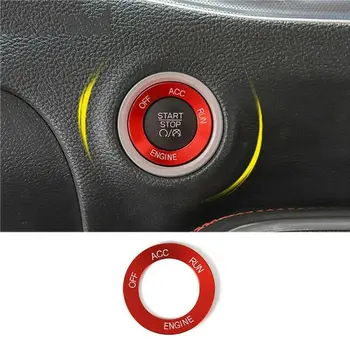 

Start Stop Engine Cover Trim Ring For Dodge Charger 2015 -2019 Car Ignition Button Stickers Engine Switch Cover