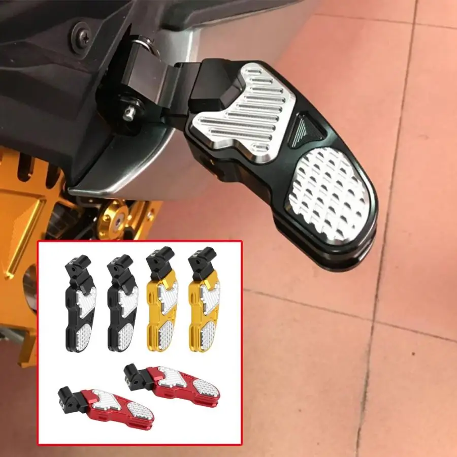 2 шт. мотоциклетные CNC Задние подножки из алюминиевого сплава подножки подходят для Honda PCX 125 150- Pedane Moto