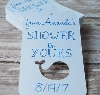 

personalizd any language nautical baby shower tags, whale, bridal shower tags, baby shower tag, thank you, bath salt tags