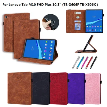 

Funda For Lenovo Tab M10 FHD Plus 10.3" TB-X606F TB-X606X X606 Folding Flip Stand Cover For Lenovo Tab M10 Plus Case Coque Etui