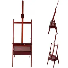 Регулируемый художественный деревянный мольберт с ящиком для хранения для живописи маслом на открытом воздухе наброски принадлежности для художника стенд для рисования