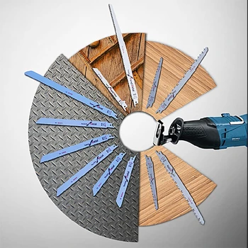 

2pcs S1531L Reciprocating Sabre Saw Blades 9.5" 240mm For Cutting Metal Wood M4YD