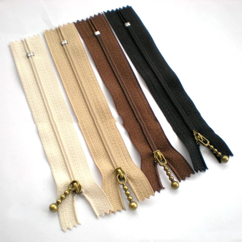 

10PCS Water Droplets Shape Zipper Metal Zipper for Sewing DIY Handbag Bag and Craft Metal Zippers for Sewing 15/20/25cm