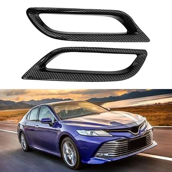 

ABS Carbon Fiber Rear Tail Fog Light Lamp Frame Cover Trim for Toyota Camry L/LE/XLE 2018-2020