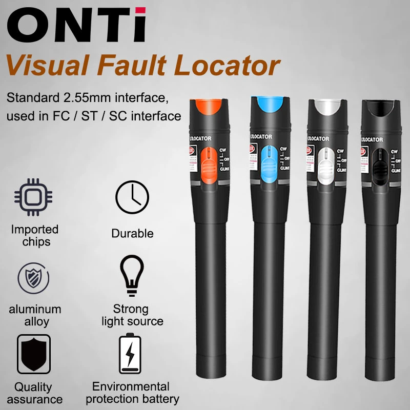 ONTi 30MW/20MW/10MW/5KM Visual Fault Locator,Fiber Optic Cable Tester 5-30KM Range,Red Laser Light Pen,Type SC/FC/ST dual band wifi router