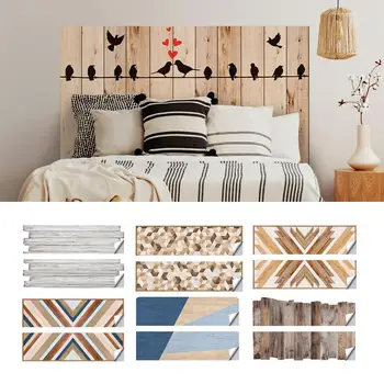 

193 x 54cm 3D Waterproof Wood Texture Imitation Bedside Sticker Home Wall Decor