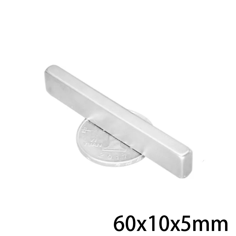 Редкоземельные магниты 60x10x5 длина 60 мм квадратные неодимовые 2 ~ 20 шт.|Магнитные