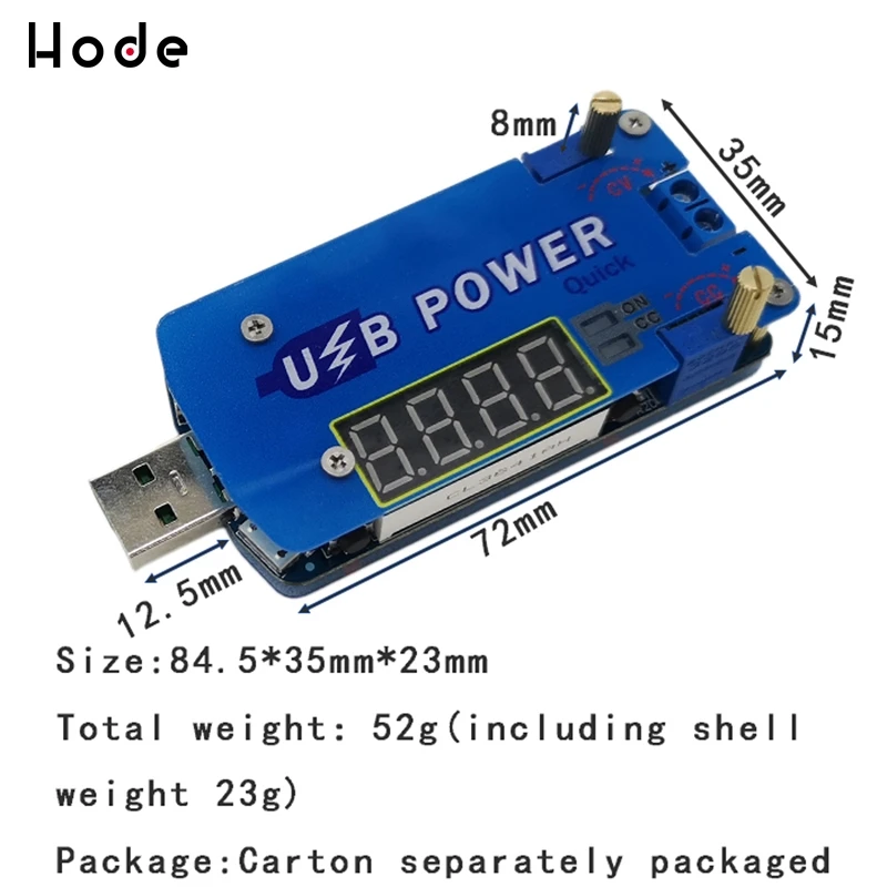 Цифровой дисплей DP3A USB регулируемый силовой модуль DC 1 30 в 15 Вт QC 2 0 3 FCP