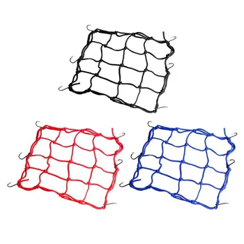 

30x30cm Luggage Cargo Mesh Net Car Accessories Motorcycle Bike Helmet Holder 6 hooks Hold Mesh Net Bag Auto Car Styling Tool