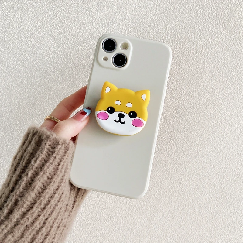 For Samsung Galaxy S22 Ultra Stand Holder Phone Case For Galaxy S21 Plus S20 FE A52 A72 A71 A51 A50 A32 A22 A13 A33 Square Cover kawaii samsung cases