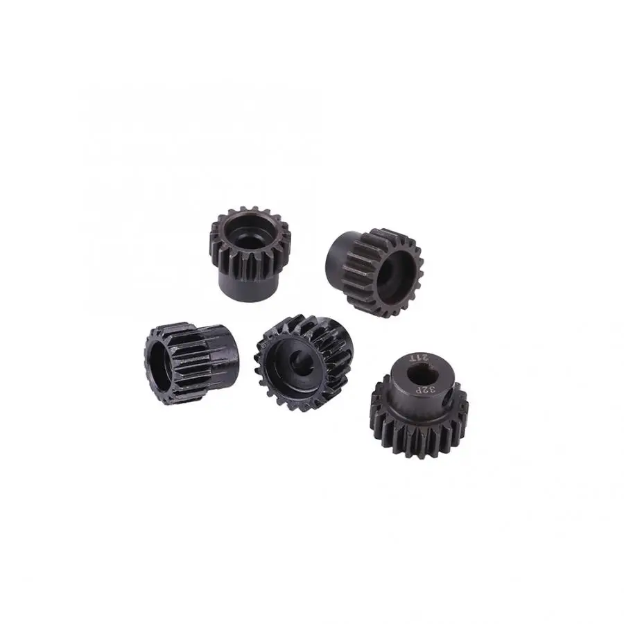 5pcs 32DP 17T-21T45 Steel Motor Gears Parts Set for 1/8 RC Model Toy Car Spare Gear 5mm | Игрушки и хобби