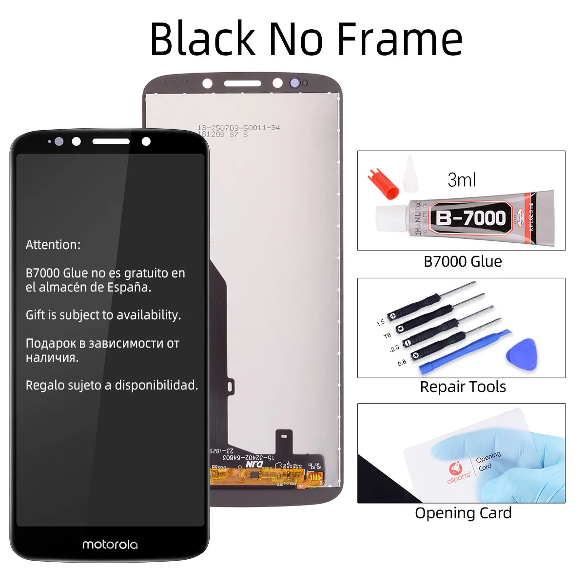 Black Дисплей для Moto E5 дисплей сенсорный экран дигитайзер для Motorola Moto E5 ЖК-дисплей запасные части XT1944-4 Xt1944-3 - Цвет: Black