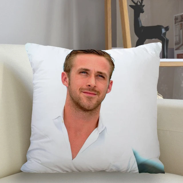 Music custom Ryan Gosling pillowcase 45 * 45cm zippered square pillowcase  Sellertosupportfreecustomization. Double sided printing design for pillows.