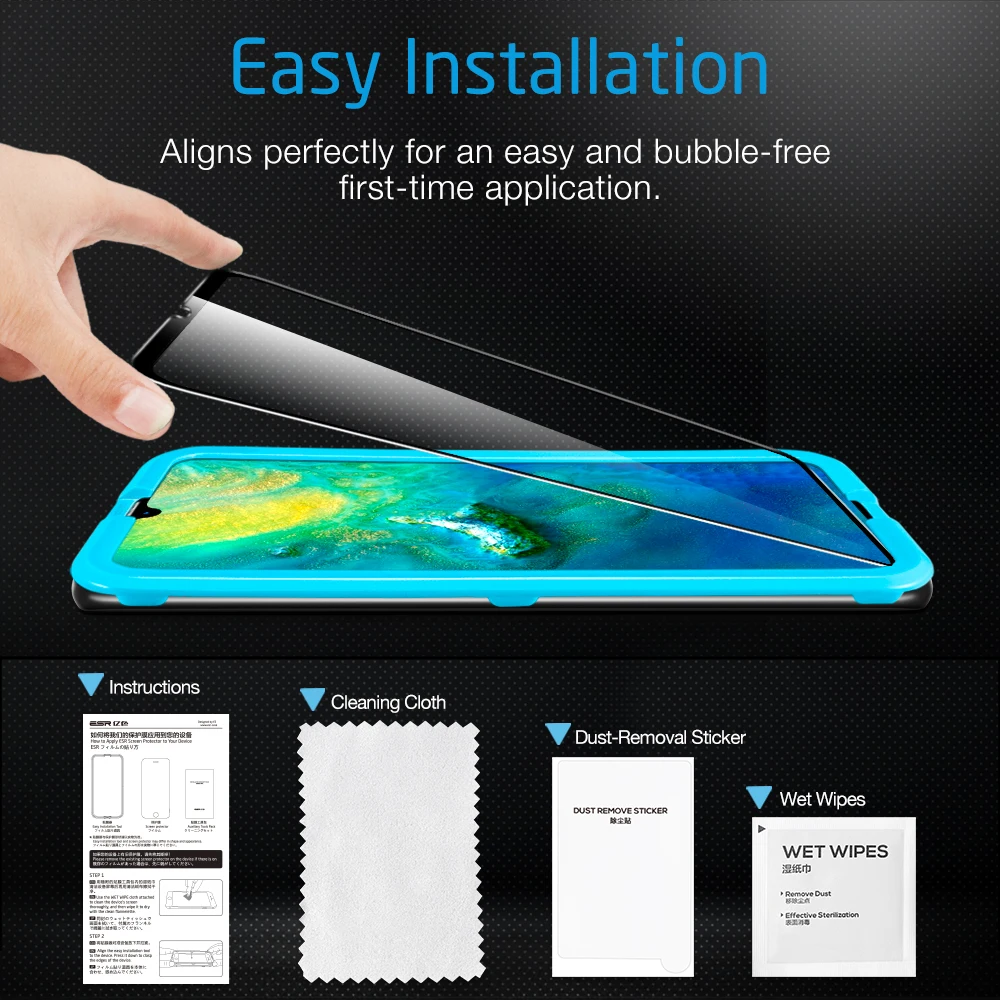 ESR Защита экрана для Huawei Mate 20 X 3D полное покрытие 9H Закаленное стекло Защитная