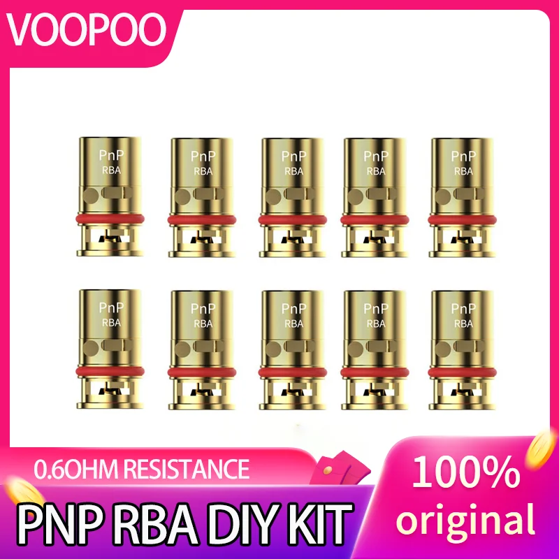 Оригинальный VOOPOO PnP RBA 0.6ohm для Vinci X 2 Air Argus Pro GT Drag Plus Pod SERIES KIT | Электроника