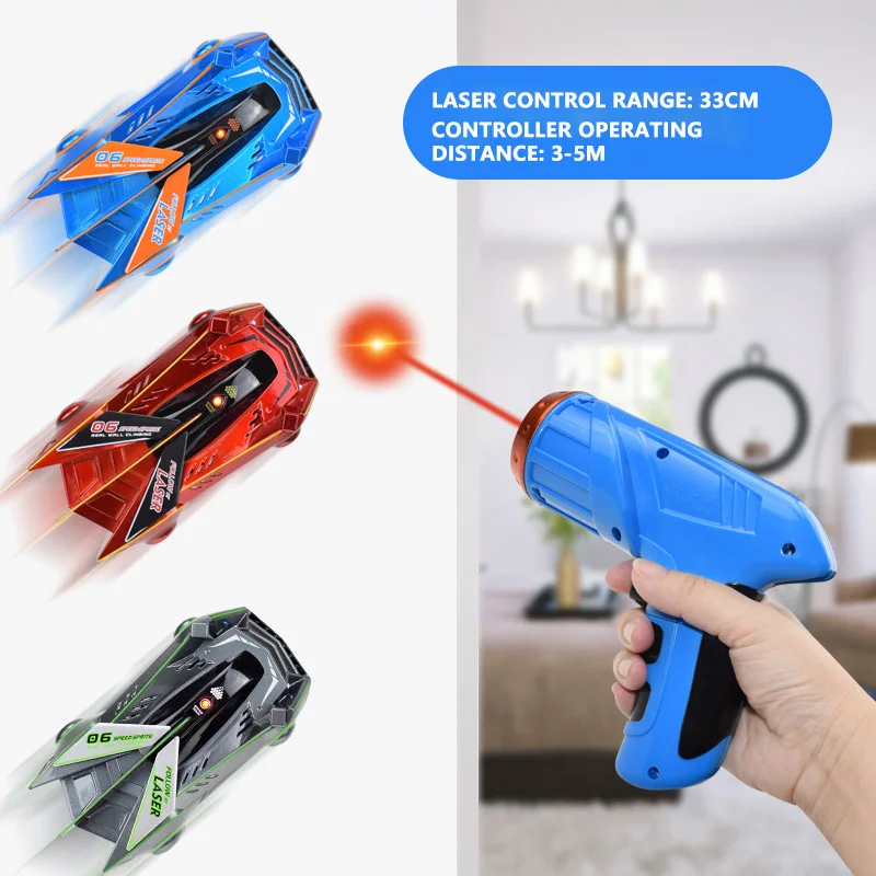 fast rc cars RC Car Stunt Infrared Laser Tracking Wall Ceiling Climbing Follow Light Drift 360 Rotating Electric Anti Gravity Car Toys batman remote control car