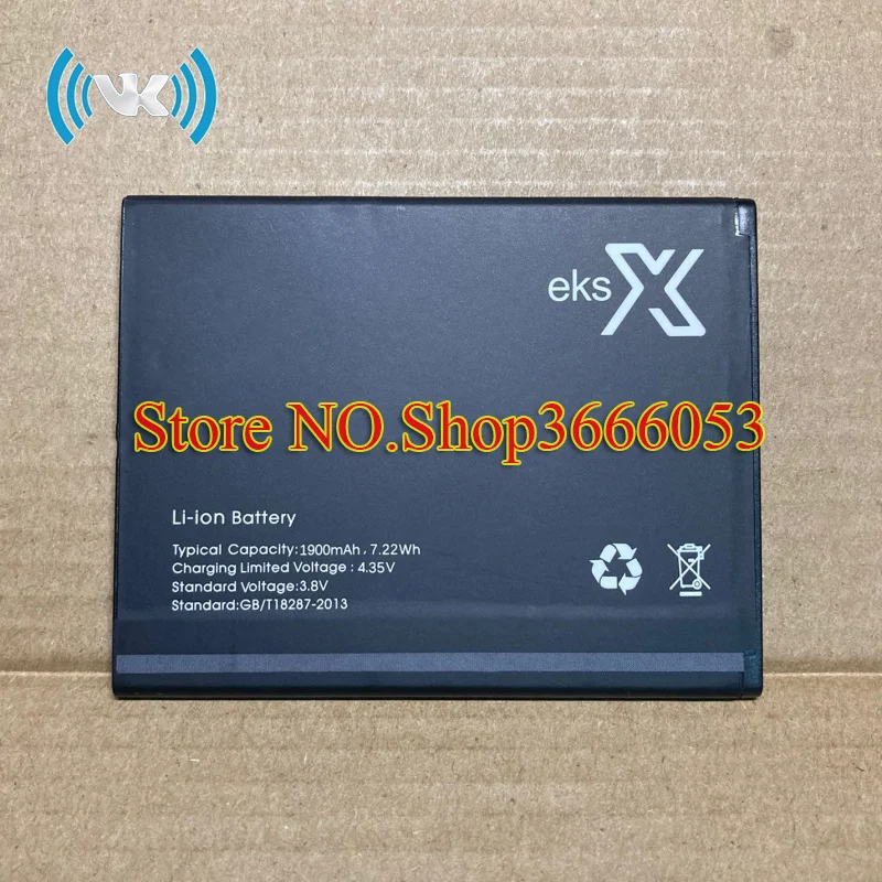 VK New 1900mAh7.22Wh 3.8V GB/T18287-2013 Replacement Battery For eks X external Li-ion bateria Li-Polymer Batterie | Мобильные