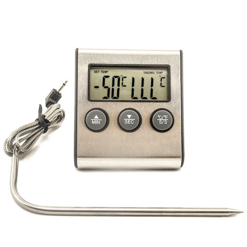 Digital oven thermometer with timer