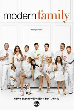

Modern Family SeasonTV Series Silk Fabric Wall Poster Art Decor Sticker Bright