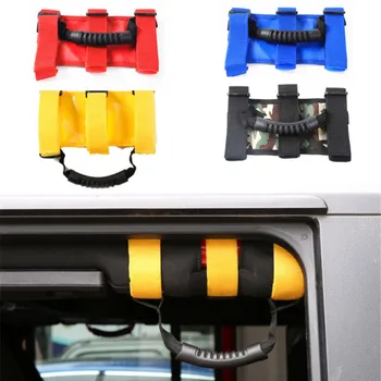 

Car Roll Bar Mount Side Grab Handles For Jeep Wrangler 2007-2016 ABS Oxford Handle Decoration Auto Interior Accessories