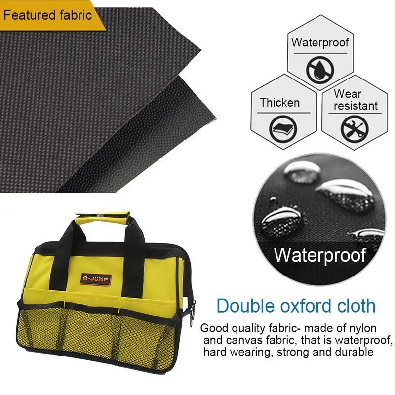 Hot Tool Bag Hardware Toolkits Multi-function Portable Bag High Quality Zipper Canvas Storage Bags 3 Colors