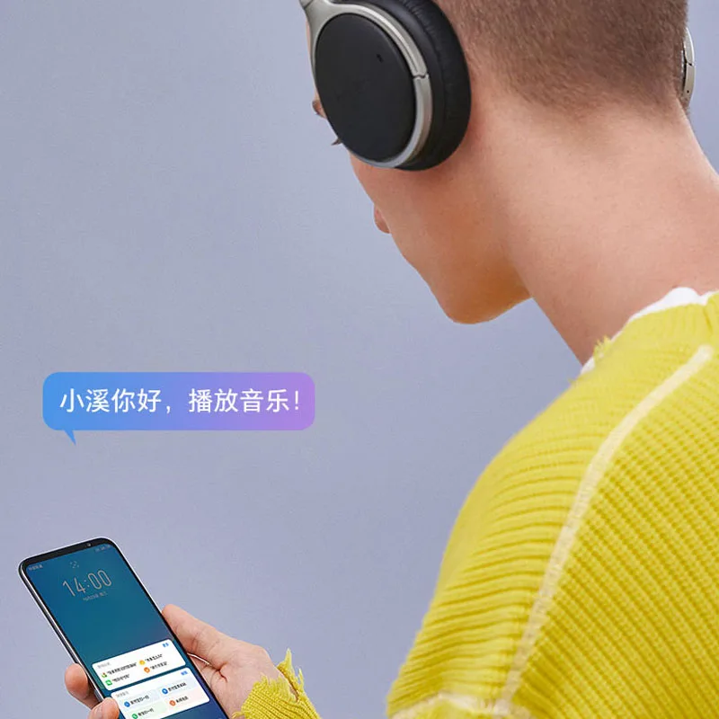 Meizu HD60 Bluetooth наушники 5,0 40 мм CVC шумоподавляющие наушники 500 мАч/type-C/touch operation/Apt-x