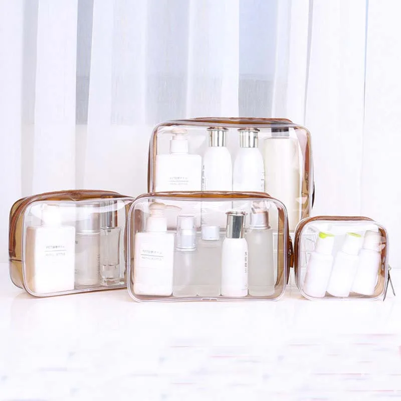 

1PCS Women Travel Clear Makeup Bag Organizer Transparent PVC Cosmetic Bags Beauty Toiletry Make Up Pouch Wash Storage Bags