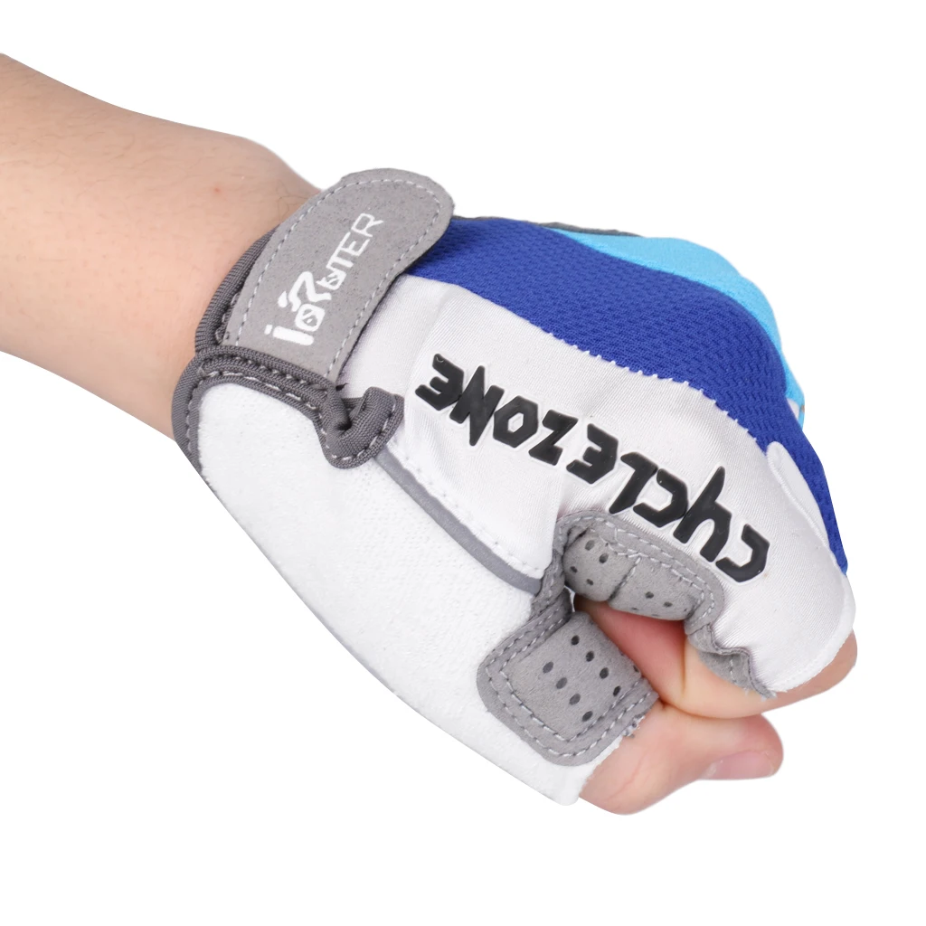 Outdoor Sports Racing Cycling Motorcycle Bike Bicycle Microfiber Gel Half Finger Gloves Breathable XXS XS S M