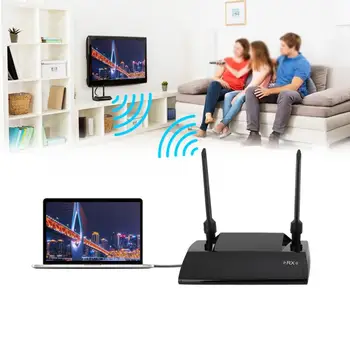 

HDMI Wireless Extender Plug and Play Remote Sound Video Transmitter Repeater (US 100-240V) Hot