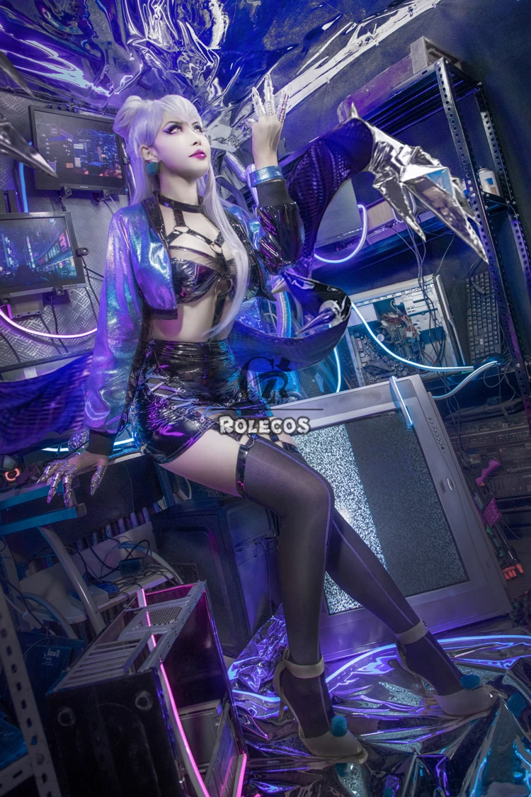 Rolecos Game Lol Kda Cosplay Costume Evelynn Women Sexy All Out Halloween Bra Skirt Full Set -Zentai shop online H616c3be9edca47778cd3b0baf1be9718p.jpg