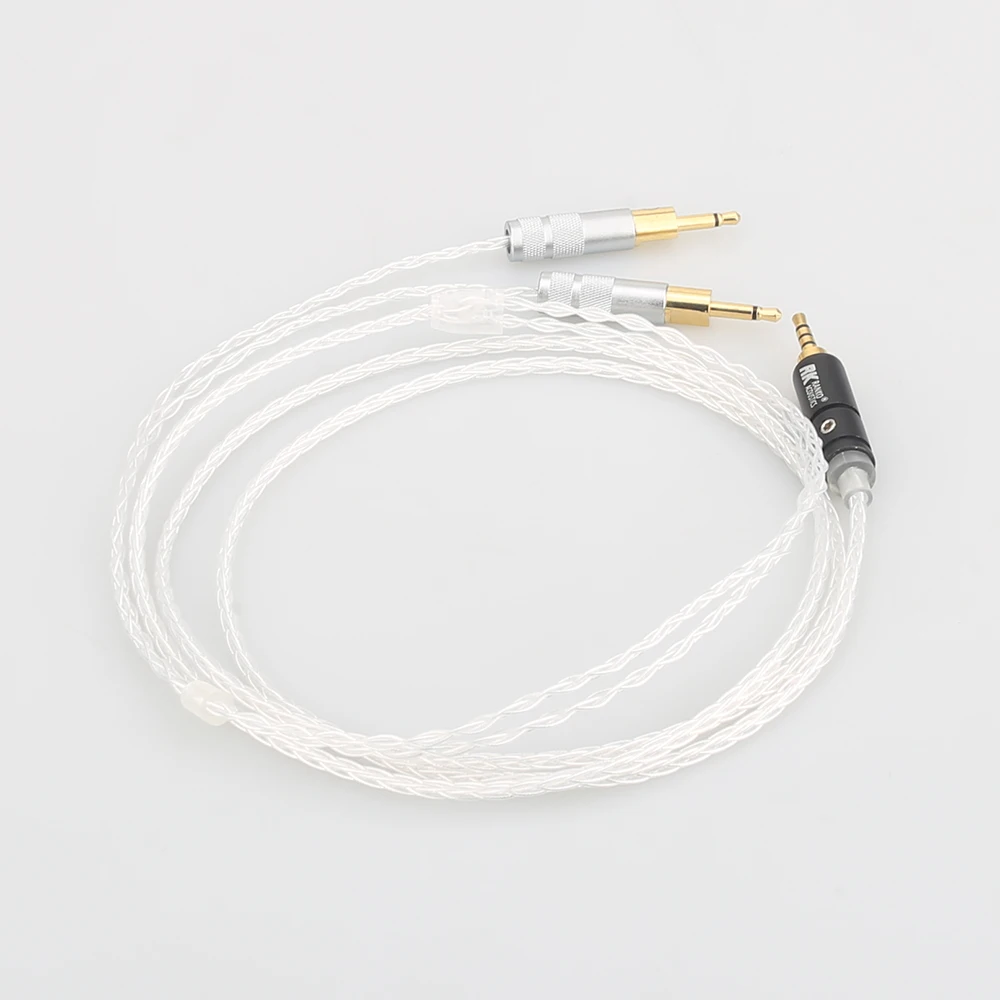 2 5 3 5 4 4mm Balanced 8core Silver Plated Headphone Upgrade Cable for HD700 HD 700 M1060 M1060c Audio grade cable