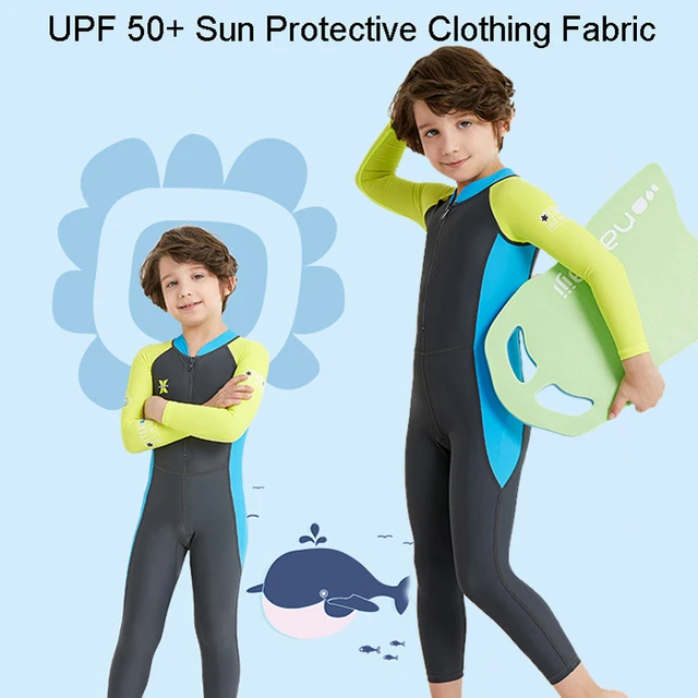 Dive & Sail UPF 50+ 어린이용 래시가드 원피스 수영복