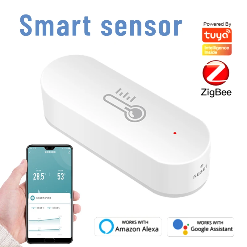 Tuya ZigBee 3.0 Smart Temperature And Humidity Sensor Battery Powered