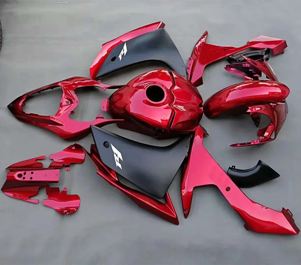 YZF1000 R1 YZF-R1 07 08 красный обтекатель кузова Cowling боковая панель защита крыло для Yamaha с крышкой топливного бака 2007 2008