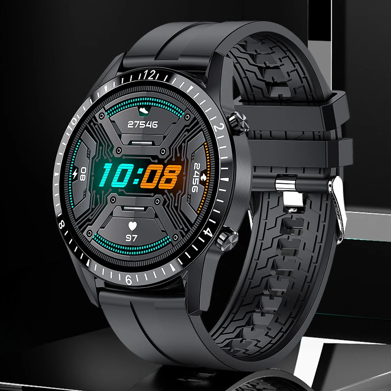 Reloj inteligente deportivo para hombre, resistente al agua, Monitor de ritmo cardíaco y presión arterial, para IOS y Android, 2021