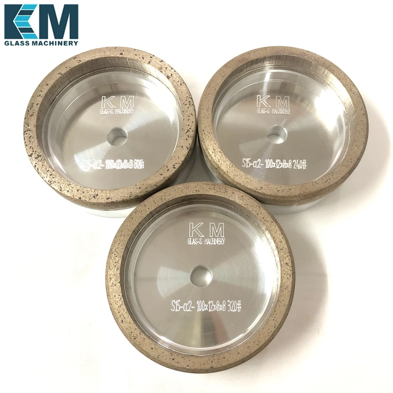 S15 CC2 алмазные колеса 130 (или 100)xd W8x8mm для получения прямой Edger Машина резки Двойная