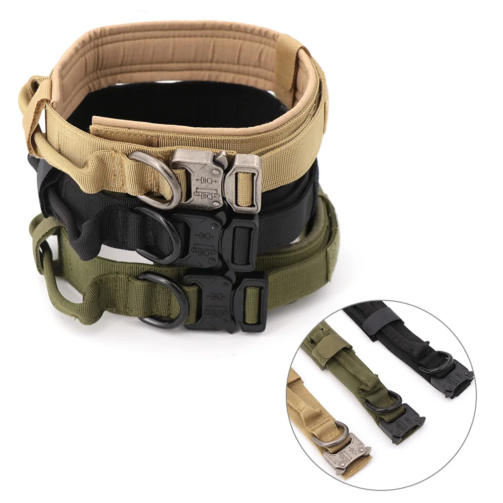 Adjustable Tactical Collar and Leash Set for Dogs2