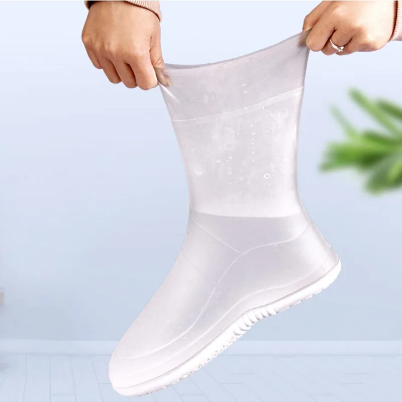 Shoe Covers Rain Boots Waterproof TPE Rubber Boots Non-slip Water Shoes Cover Rainy Day Men And Women Children Shoe Cover