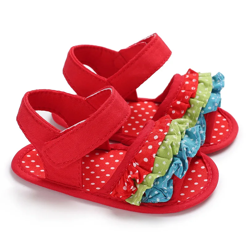 Babyshoes От 0 до 1 года летнее платье для девочек, детская обувь для малышей мягкая подошва детская летняя обувь