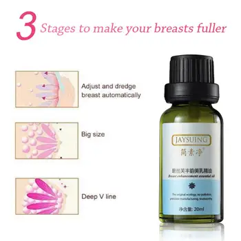 

20ML Natural Breast Enlargement Essential Oil Breast Lift Firming Massage Cream Breast Grow Up Busty Effective Essential Oil