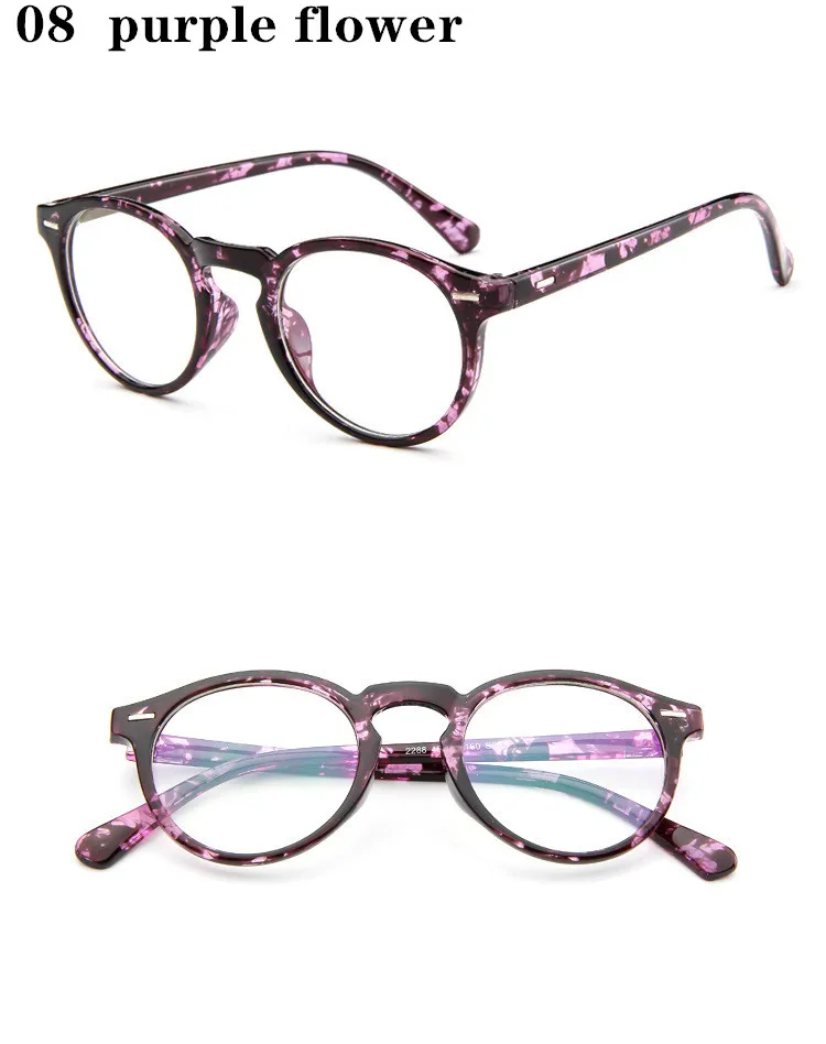 Новые женские очки дизайнерские круглые оружие стекло es легкие оружие стеклянные очки для глаз черное серебро золото