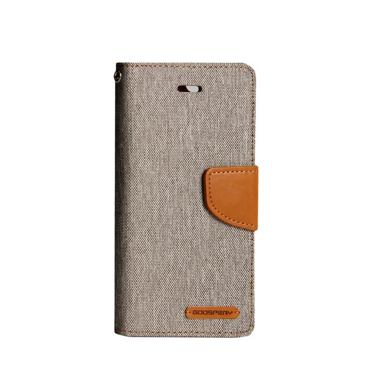 Grey MERCURY GOOSPERY для Iphone X чехол-подставка Холщовый кожаный флип-чехол-кошелек для Iphone 11 pro Чехол для Iphone11 pro max Coque чехол - Цвет: Grey