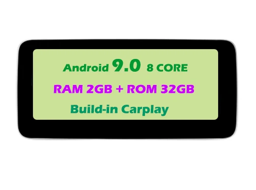 2G 32G CARPLAY 10,2" Автомобильный Android сенсорный экран мультимедийный плеер стерео дисплей навигация gps для Mercedes Benz C Class GLC X253 - Цвет: 2G 32G CARPLAY