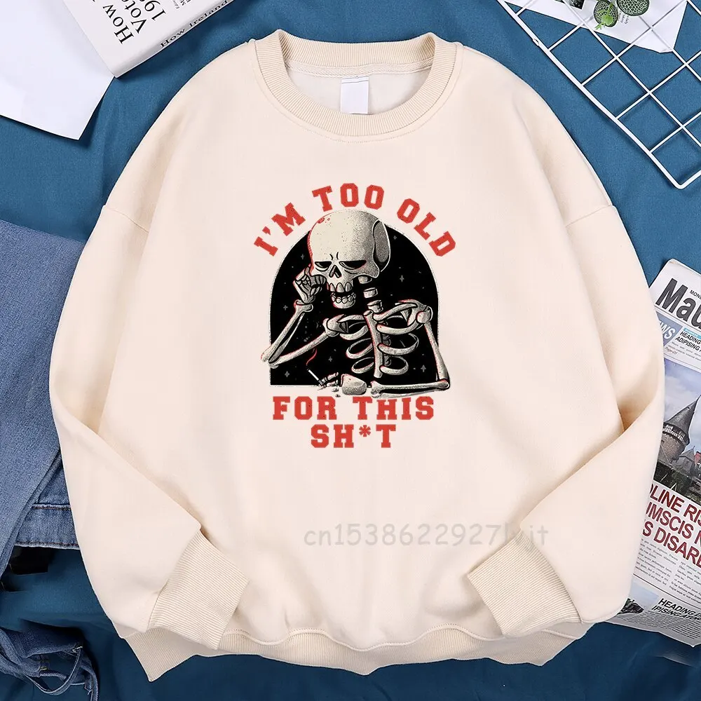 

Funny Skull Printed Hoodie Cartoon Pattern Clothing Sweatshirt Hip Hop Harajuku Streetwear Fashion Oversize Hoodies